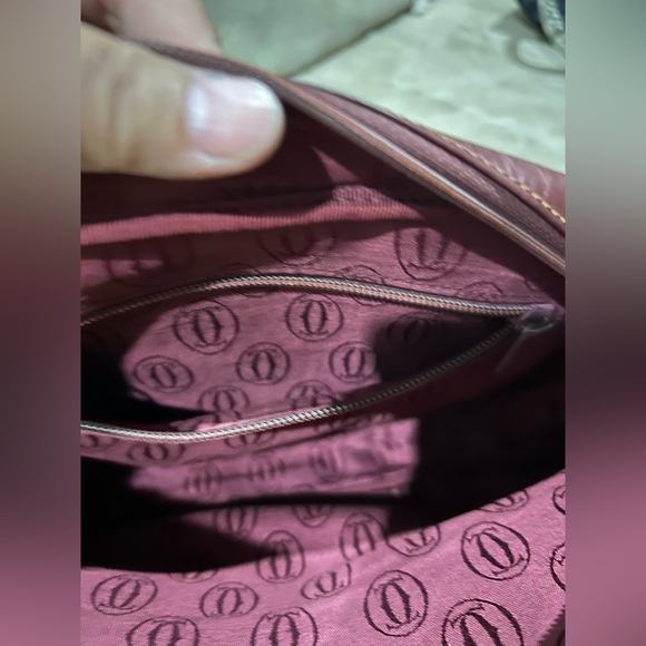 Authentic Vintage Cartier leather sling bag. Used - Picture 6 of 11